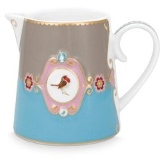 Молочник маленький Pip Studio Love Birds Medallion Blue-Khaki, 270 мл, 51.007.008
