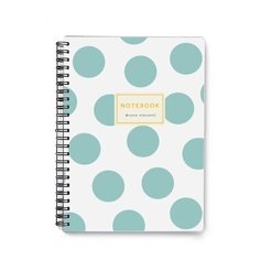 Тетрадь на гребне, А5, Bruno Visconti "MINT POLKA DOTS"60л. клетка