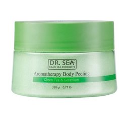 Dr. Sea Пилинг для тела Ароматический с экстрактом зеленого чая и маслом герани, 350 г