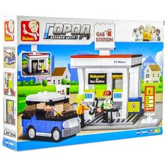 Конструктор SLUBAN Городская серия M38-B0568 Автозаправка