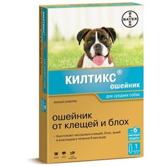 Килтикс (Bayer) ошейник от блох и клещей инсектоакарицидный для собак и щенков, 48 см