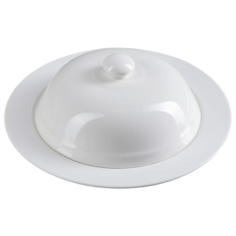 Доляна Тарелка для пасты Классика 25.5 см белый