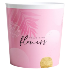 Кашпо Дарите счастье Beautiful flowers, 1.6 л розовый