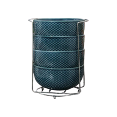 Доляна Салатник Эмма 13.8 см, 4 шт. синий