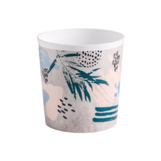 Кашпо Дарите счастье Яркие мазки 1.6 л голубой/серебристый/черный