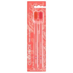 Зубная щетка Curaprox CS 5460 Ultra Soft Coral Limited edition, розовый, 2 шт.