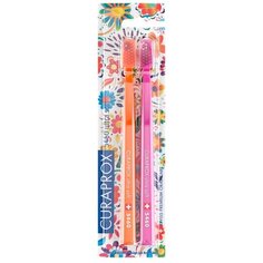 Зубная щетка Curaprox CS Duo Hawaii, розовый/оранжевый, 2 шт.