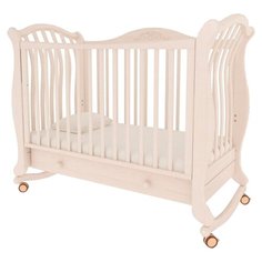 Кроватка Гандылян Габриэлла Люкс (качалка), на полозьях выбеленный бук