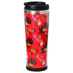 Термокружка Komandor Россия, 0.35 л красный