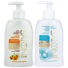 Средство для ежедневной интимной гигиены с пребиотиком (с дозатором), 300 ml+Осветляющий гель для интимной гигиены (с дозатором), 300 ml Rilana