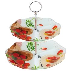 Конфетница BOHMANN BHG - 1870, стекло, 2 яруса