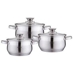 Набор посуды BOHMANN BH - 0526, 6 предметов. Размер: 2.6л, 3.6л, 4.7л