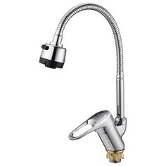 Смеситель Solone KAD4-B043 для кухонной мойки одноручковый с гибким изливом G Lauf