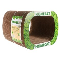 Когтеточка тоннель из гофрокартона HOMECAT Кошачья радость 39х29,5х35 см