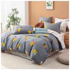 Постельное белье СИТРЕЙД LR-337, 2-спальное, Сатин, простыня на резинке 160х200х25 см, наволочки 50x70 см