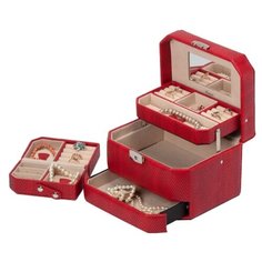 ШКАТУЛКА ДЛЯ УКРАШЕНИЙ S-502B-6RB БОРДОВЫЙ Ismat Decor