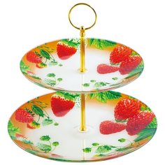 Конфетница BOHMANN BHG - 1871, стекло, 2 яруса