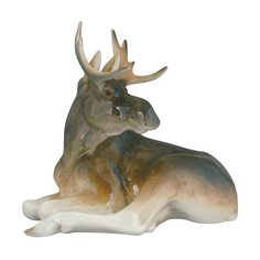 Скульптура. ИФЗ Молодой лось. 16,4 см. Императорский фарфоровый завод