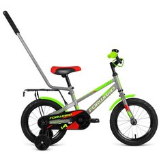 Велосипед 14 Forward Meteor 20-21 г, 14 Серый/Зеленый/1BKW1K1B1010