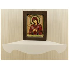 Полка настенная угловая для икон Мастер Рио