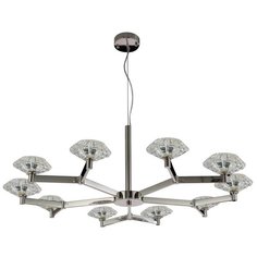 Люстра подвесная Crystal Lux REBECA SP10 NICKEL