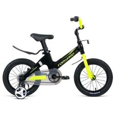Велосипед детский 14" Forward Cosmo MG 2021 год, Черный/Зеленый/1BKW1K7A1005