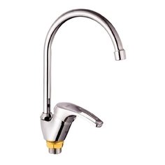 Potato Смеситель для кухни (мойки) высокий с поворотным изливом, хромированный P27