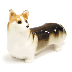 Скульптура. ИФЗ Корги. 8 см. Императорский фарфоровый завод