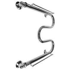 TERMINUS Полотенцесушитель водяной из нержавеющей стали с боковым подключением, 500*500мм, М-образный, Россия