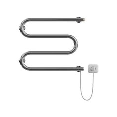 Nika Полотенцесушитель электрический из нержавеющей стали ЭК М 50/40 см М-образный с кабелем, Россия