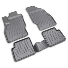 Коврики в салон Element OPEL Corsa 2006-2014, 4 шт. (полиуретан, серые), NLC.37.14.211k