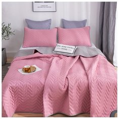 Покрывало на кровать двустороннее, Ситрейд ODP-160/8, размер 160х220 с наволочкой 50х70 (1 шт).