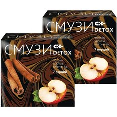 Смузи ООО "Сибирская клетчатка" Набор "СМУЗИ СК" "DETOX" яблоко и корица для похудение и очищения", 168 гр., 2шт по 7 порций