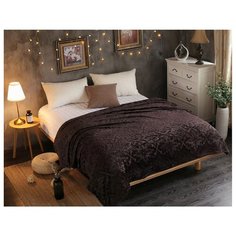 Плед Cleo Moreska 200х220 см, темно-коричневый