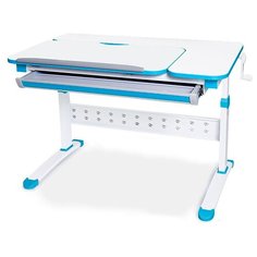 Стол детский MEALUX Martin 100x60 см белый/синий