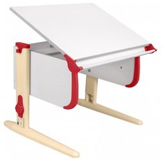 Стол детский ДЭМИ СУТ-24 75x55 см белый/красный/бежевый