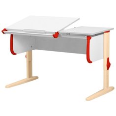 Стол детский ДЭМИ СУТ 25 120x55 см белый/красный/бежевый
