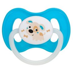 Пустышка латексная классическая Canpol Babies Bunny & company 0-6 м, бирюзовый
