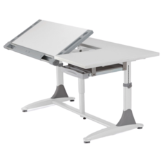 Стол детский Comf-Pro King 140x76.5 см белый/серый