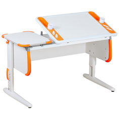 Стол детский ДЭМИ White-Techno Maxi СУТ-31 120x55 см белый/оранжевый