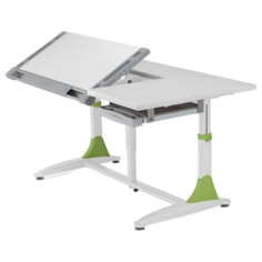 Стол детский Comf-Pro King 140x76.5 см белый/зеленый