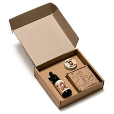 Borodist Набор Classic: Масло Warming, Воск Coffee, Бальзам Asian Tree