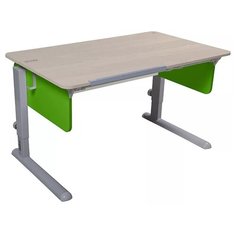 Стол детский Астек-Элара Лидер без ящика 120x72 см береза/зеленый/серый