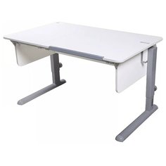 Стол детский Астек-Элара Лидер Левша без ящика 120x72 см белый/белый/серый