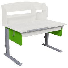 Стол детский Астек-Элара Лидер с ящиком и надстройкой 120x72 см рамух/зеленый/серый