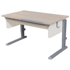 Стол детский Астек-Элара Лидер Левша с ящиком 120x72 см береза/рамух/серый