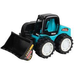 Машинка детская ТМ "Компания Друзей" Буьдозер, игрушка для детей, для мальчиков, для малышей, пластиковая, голубой, 12,5х13х19 см