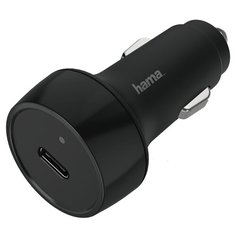 Автомобильное зар./устр. Hama H-183285 3A (PD+QC) универсальное черный (00183285)
