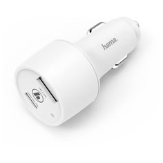 Автомобильное зар./устр. Hama H-183322 3A (PD+QC) универсальное белый (00183322)