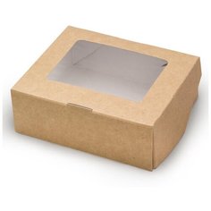 Контейнер одноразовый картонный Eco Tabox gl 300 мл коричневый (5 шт)
